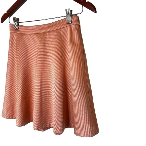 Club Monaco Women's Peach A-Line Above The Knee Lined Mini Flare Skirt - Picture 2 of 8